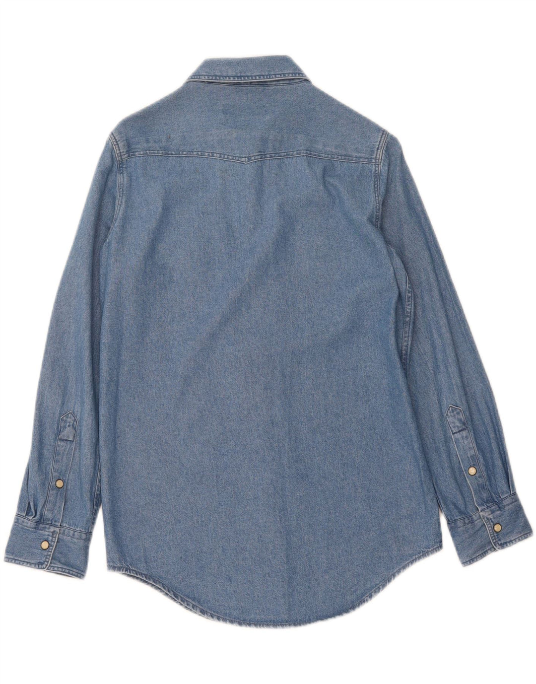 SUPERDRY Womens Denim Shirt UK 8 Small Blue Cotton