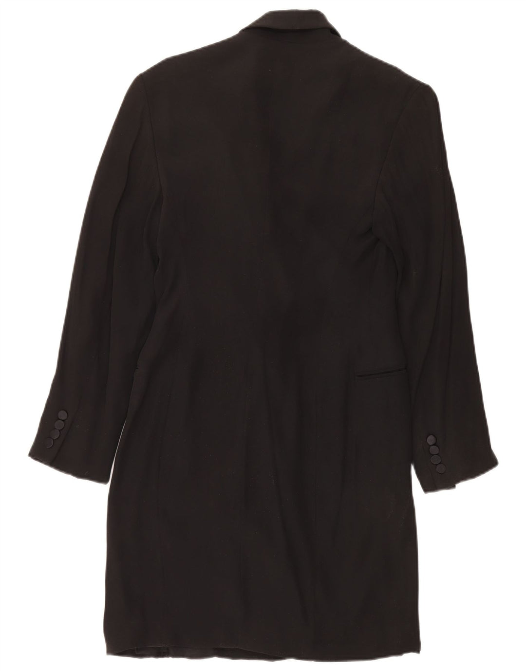 Cappotto doppiopetto da donna Ralph Lauren US 8 medio acetato nero