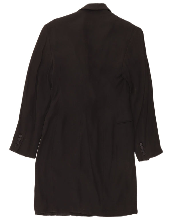 Cappotto doppiopetto da donna Ralph Lauren US 8 medio acetato nero