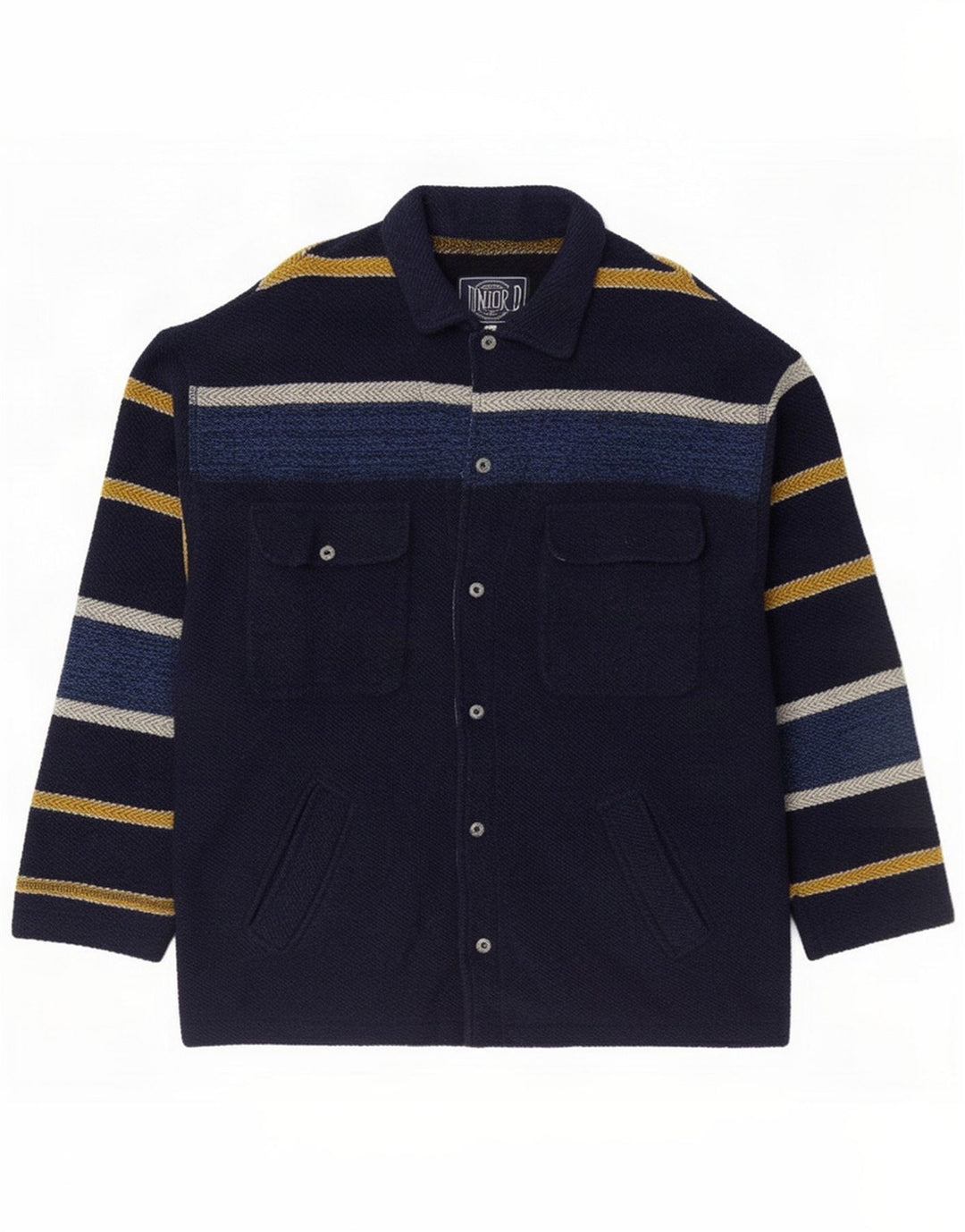 Giubbotto bomber da ragazzo Junior.D 15-16 anni a righe blu navy