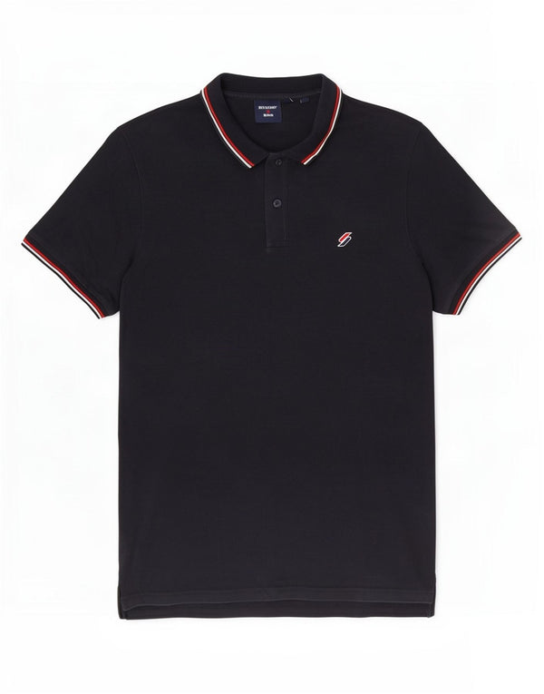 Polo da uomo Superdry XL in cotone blu navy