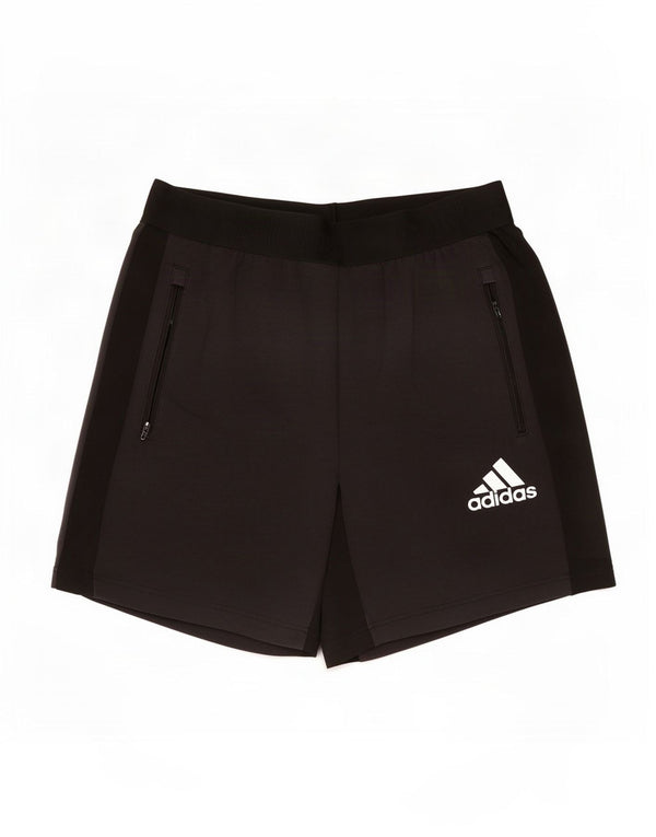 Pantaloncini sportivi Adidas da uomo con grafica media in cotone nero