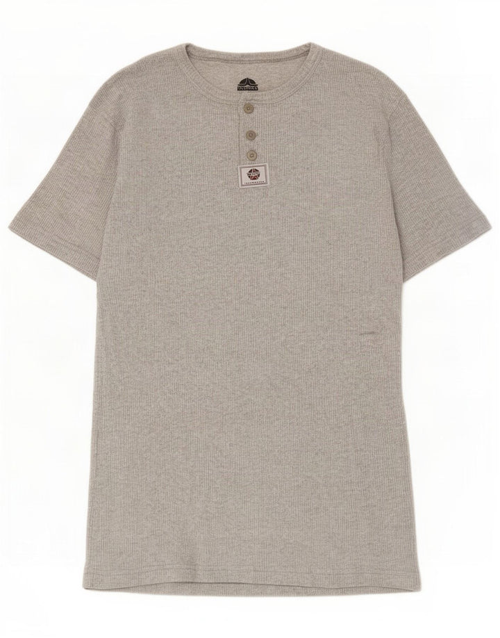T-shirt vintage da uomo grande grigia
