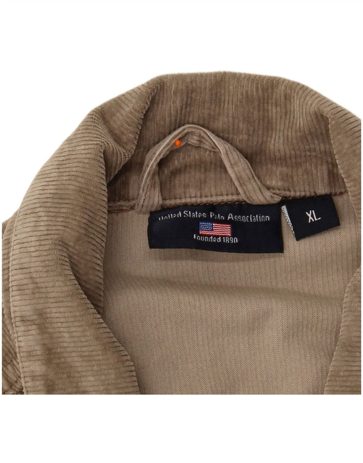 POLO ASSN. Giacca da uomo in velluto a coste UK 42 XL Beige