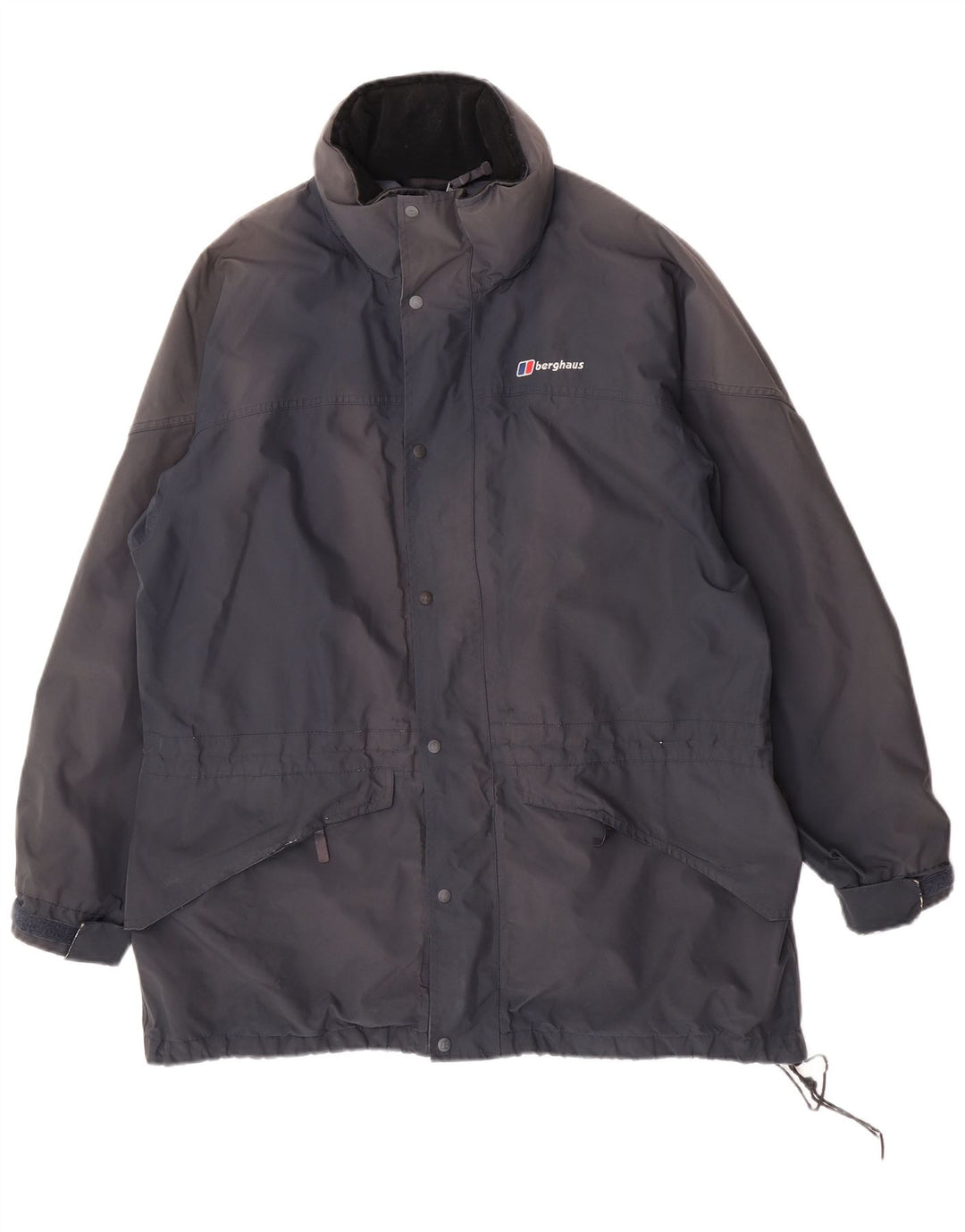 Giacca antipioggia da uomo con cappuccio Berghaus UK 42 XL poliestere blu navy