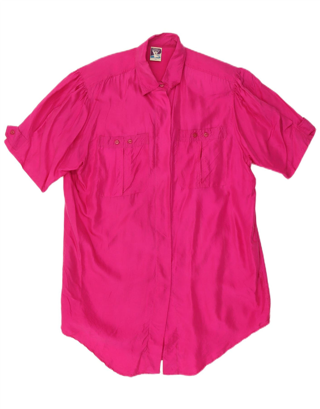 YESSICA Camicia da donna a maniche corte Camicetta EU 38 Seta rosa media