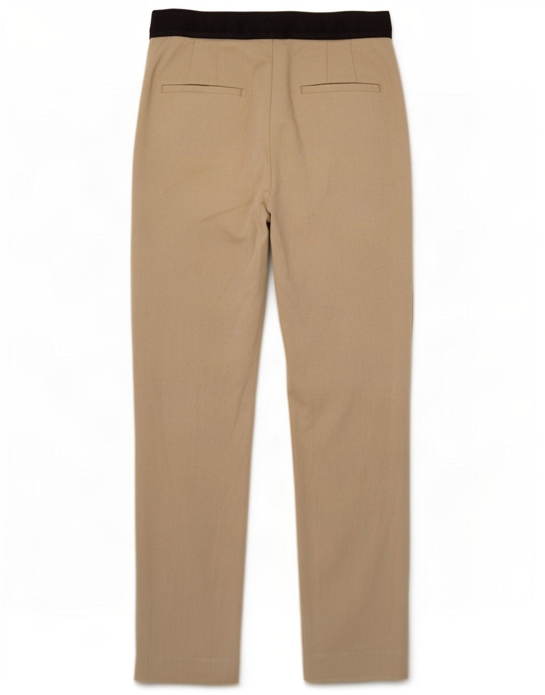 Pantaloni chino slim da donna Zara medi W28 L26 Poliestere color block beige