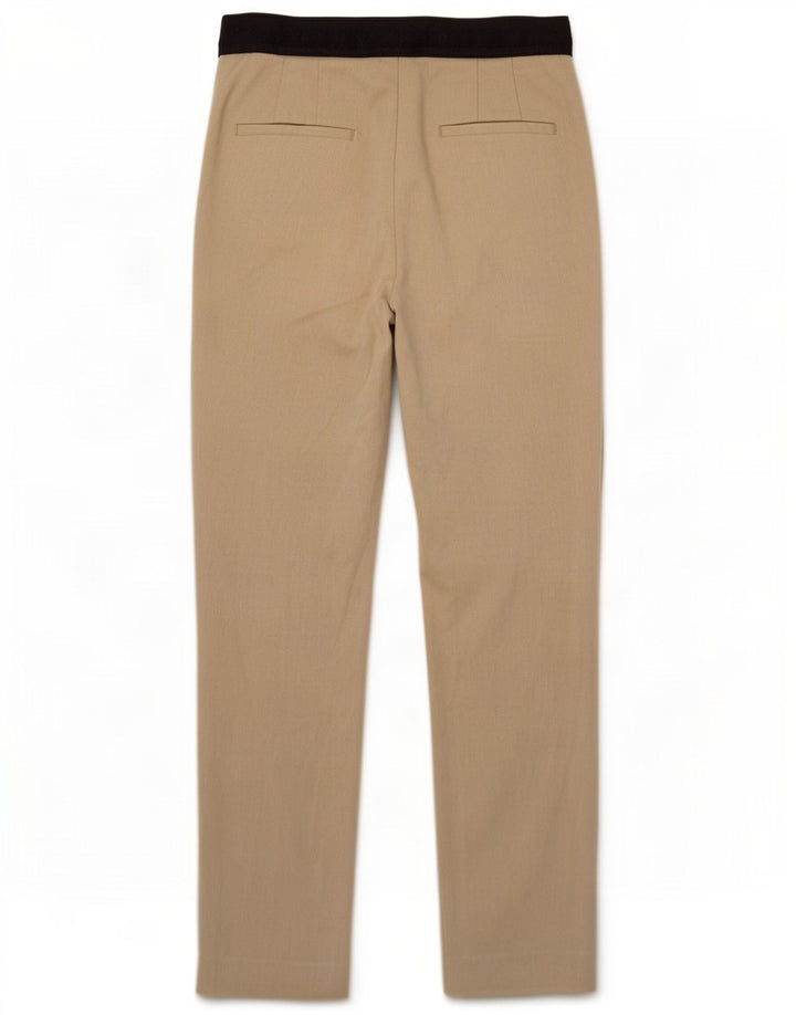 Pantaloni chino slim da donna Zara medi W28 L26 Poliestere color block beige