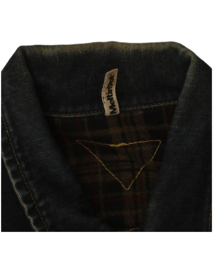 Giacca di jeans da uomo Meltin' Pot UK 36 Small Blu Navy