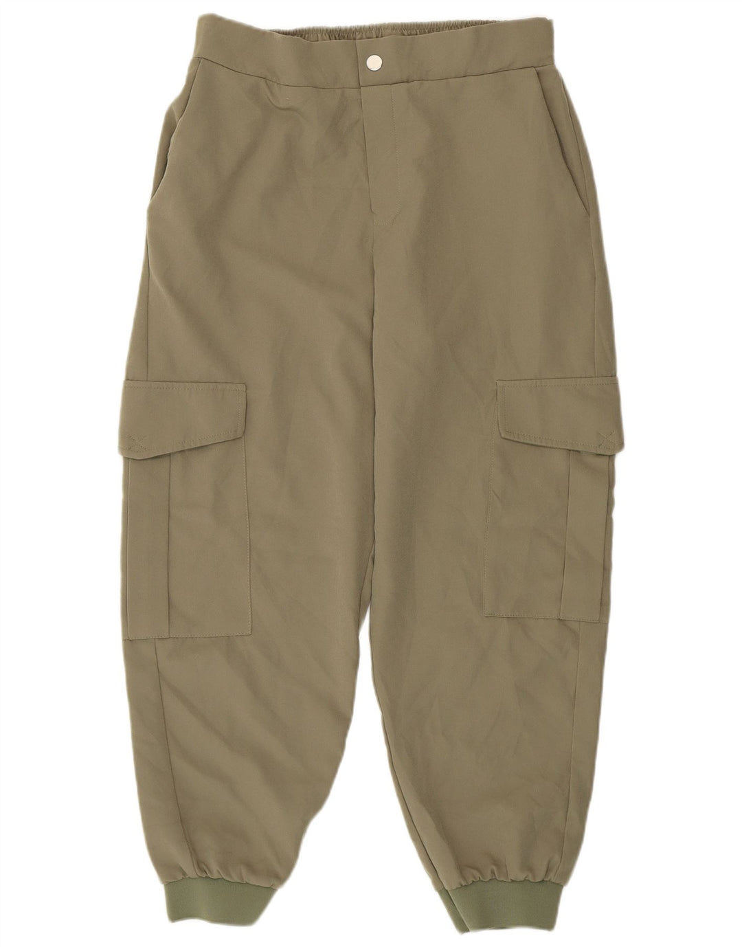 Pantaloni cargo da jogging da donna Zara grandi W32 L26 kaki