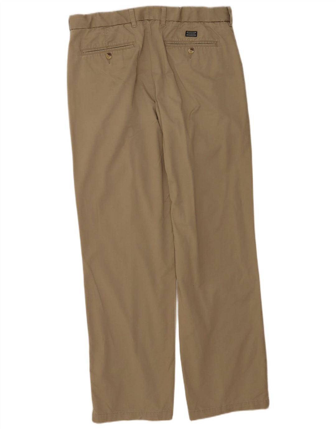 Pantaloni da abito con pegging da uomo Marks & Spencer W36 L33 in cotone beige
