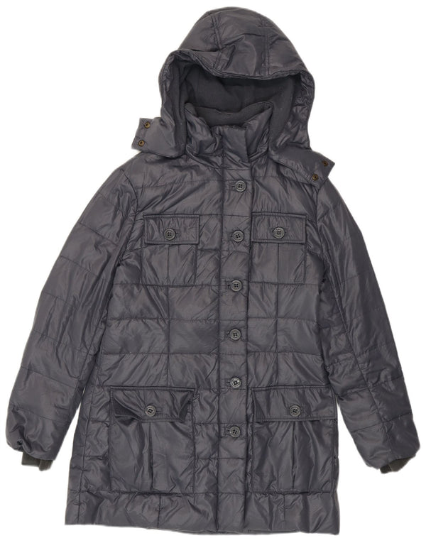 Cappotto imbottito con cappuccio da donna Armani Jeans EU 38 Grigio medio