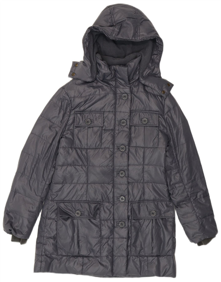 Cappotto imbottito con cappuccio da donna Armani Jeans EU 38 Grigio medio