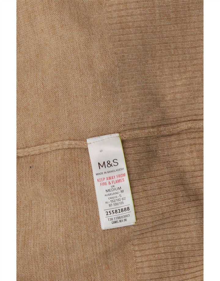 Maglione maglione a collo alto da donna Marks & Spencer UK 14 Beige medio