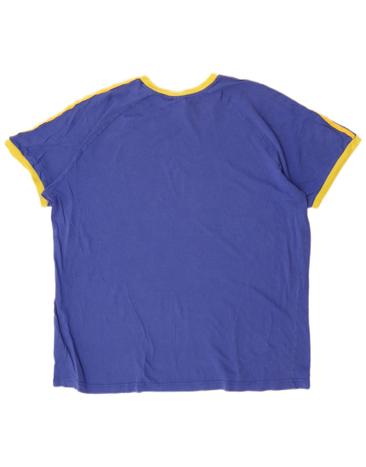 T-shirt da uomo Adidas Top 2XL in cotone blu
