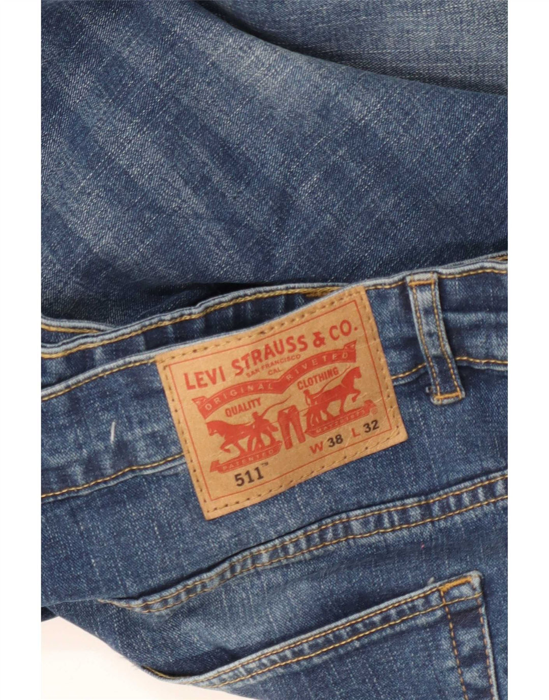 Levi's Uomo 511 Jeans slim a vita alta W38 L32 Cotone blu