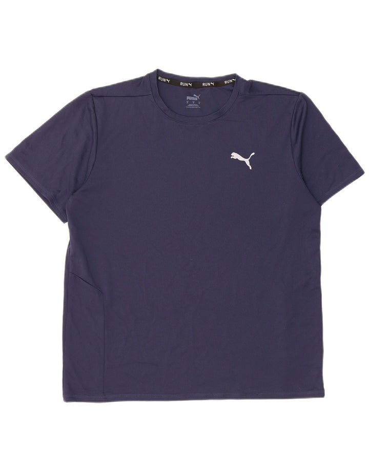 T-shirt da uomo Puma Top media blu navy
