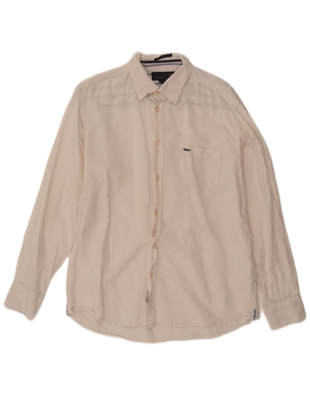 Camicia slim fit da uomo Marlboro Classics grande bianca