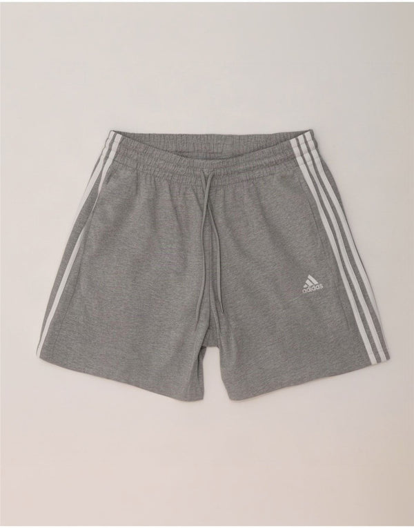 Pantaloncini sportivi da uomo Adidas Large in cotone chiazzato grigio