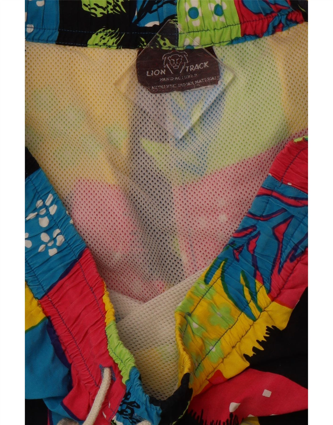 Pantaloncini da bagno da uomo VINTAGE medi floreali multicolori