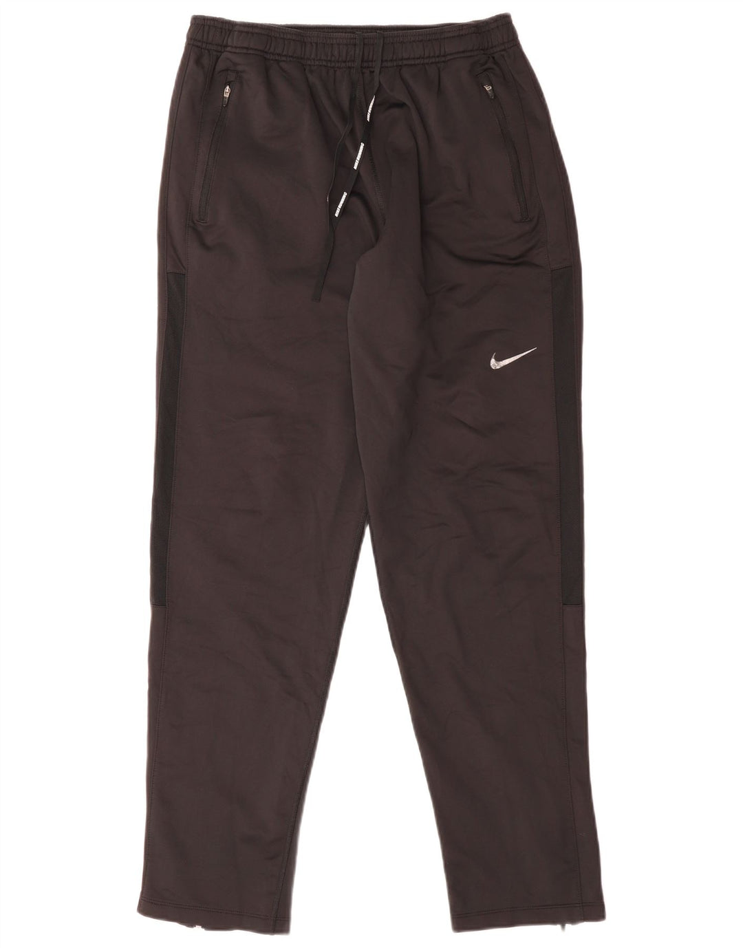 Pantaloni da tuta NIKE Dri Fit da donna UK 14 Large Nero Poliestere