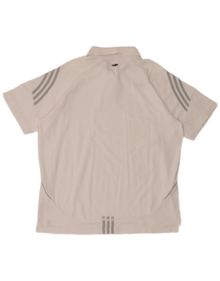 Polo Adidas da uomo XL in cotone bianco