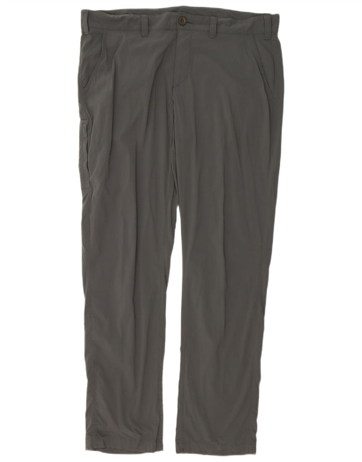 Pantaloni cargo slim da uomo EDDIE BAUER W38 L32 nylon grigio