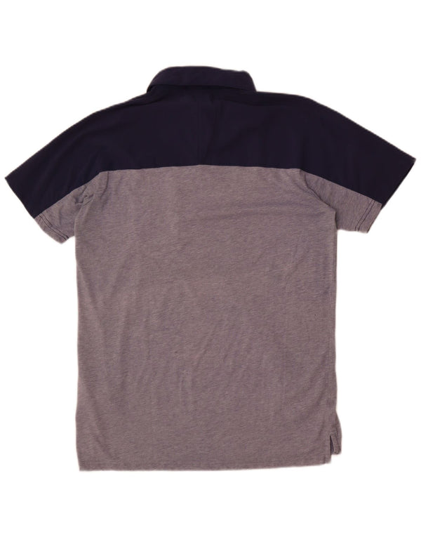 Polo Nike da uomo Dri Fit grande in nylon color block grigio