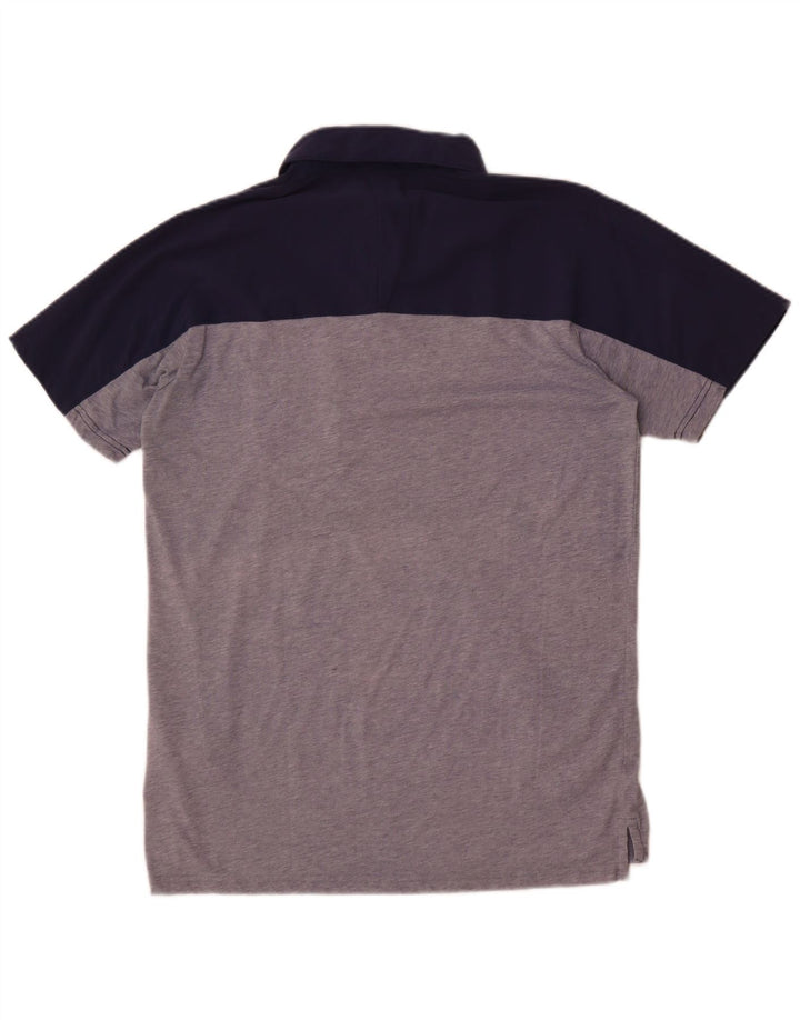 Polo Nike da uomo Dri Fit grande in nylon color block grigio