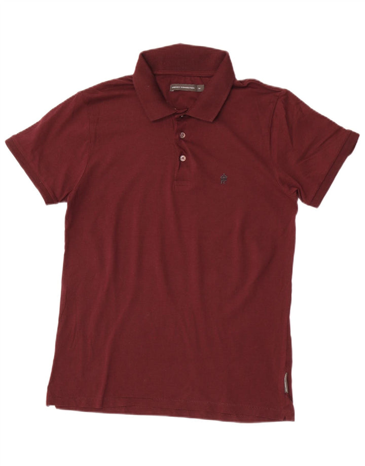Polo da uomo French Connection in cotone marrone medio medio