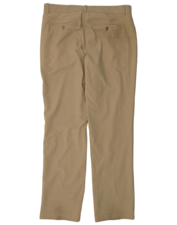 Pantaloni chino dritti da golf da uomo Tommy Hilfiger W36 L34 nylon beige