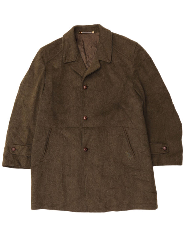 Cappotto da uomo Rehbochloden EU 52 XL lana kaki