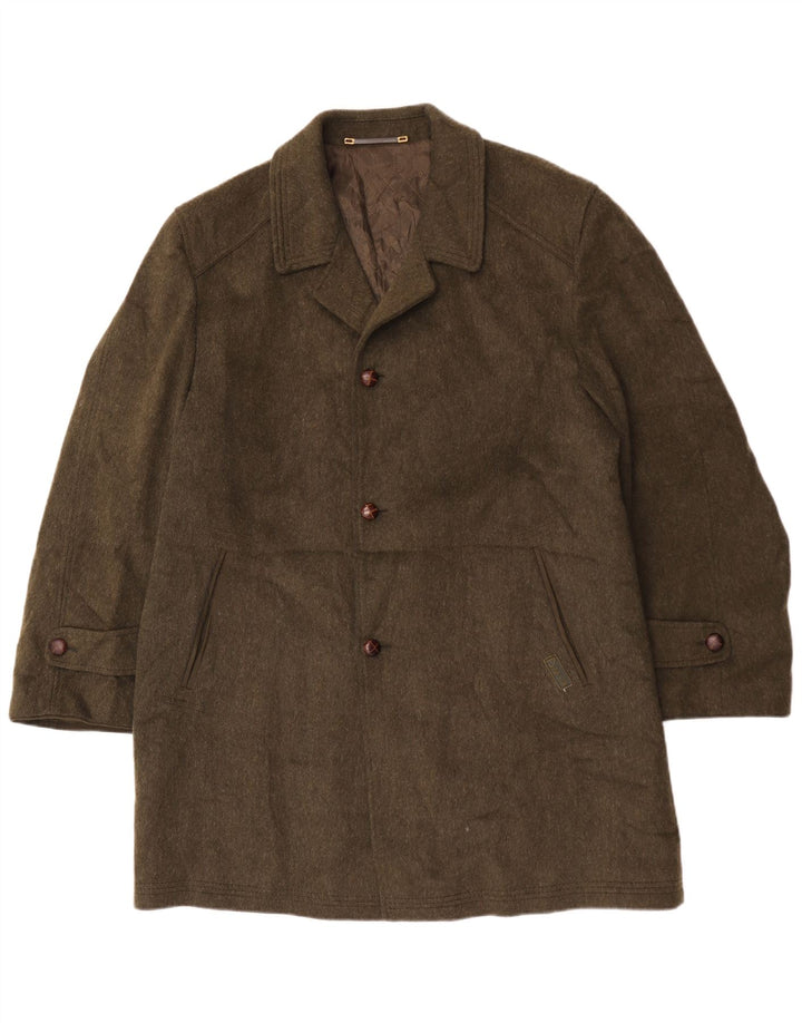 Cappotto da uomo Rehbochloden EU 52 XL lana kaki