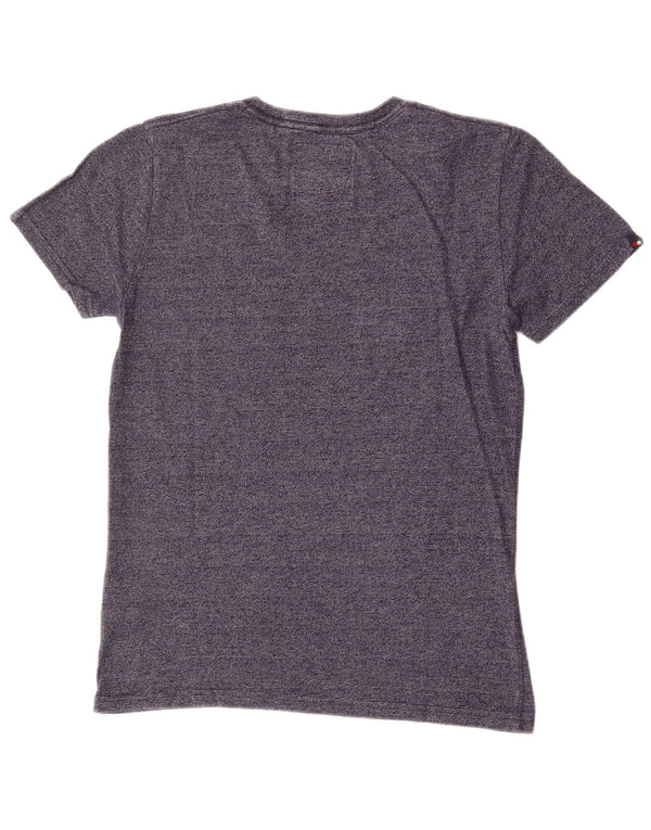 T-shirt grafica da uomo Superdry Top Small in cotone blu navy