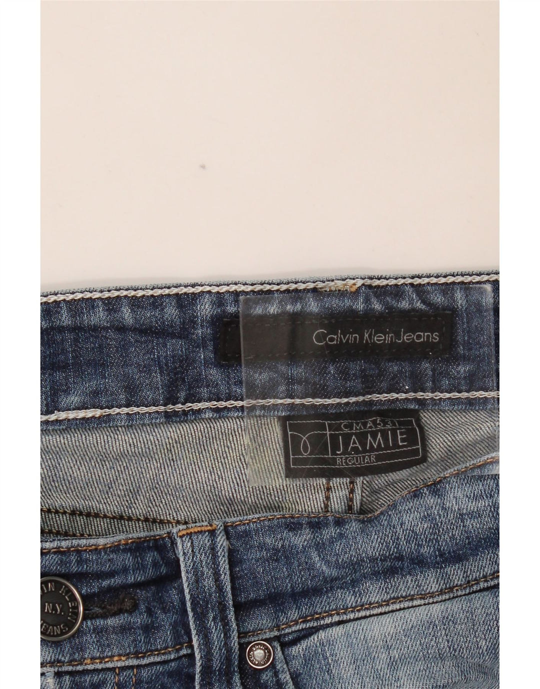 CALVIN KLEIN Jeans dritti Jamie da donna W32 L33 Blu