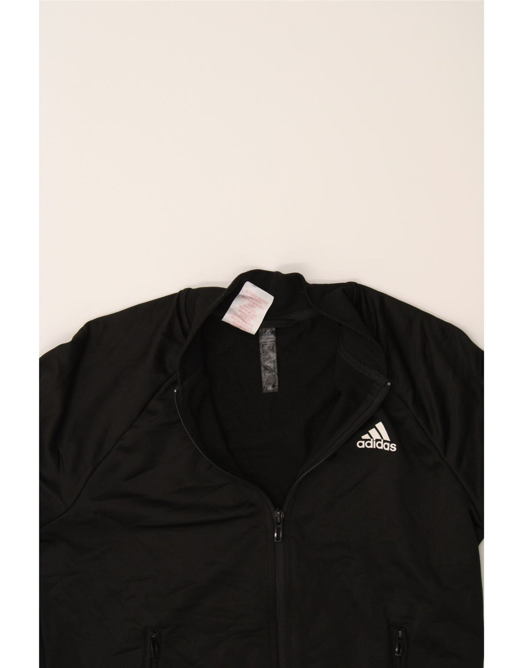 ADIDAS Boys Tracksuit Top Jacket 11-12 Years Black Colourblock Polyester Vintage Adidas and Second-Hand Adidas from Messina Hembry 