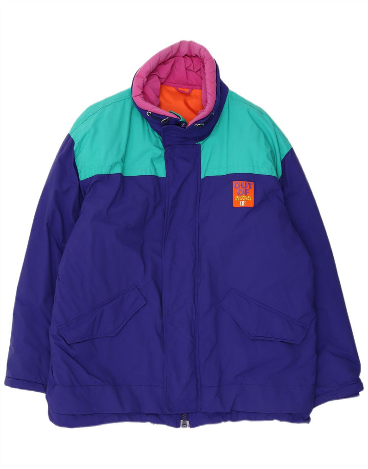 Giacca a vento da uomo Belfe UK 44 2XL Nylon color block blu