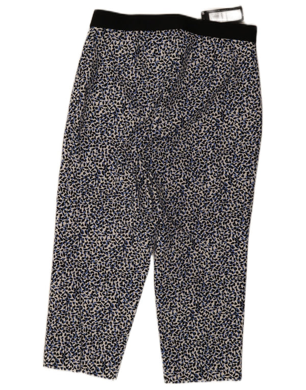 Pantaloni corti a vita alta da donna Marks & Spencer UK 14 Large W32 L23 Blu