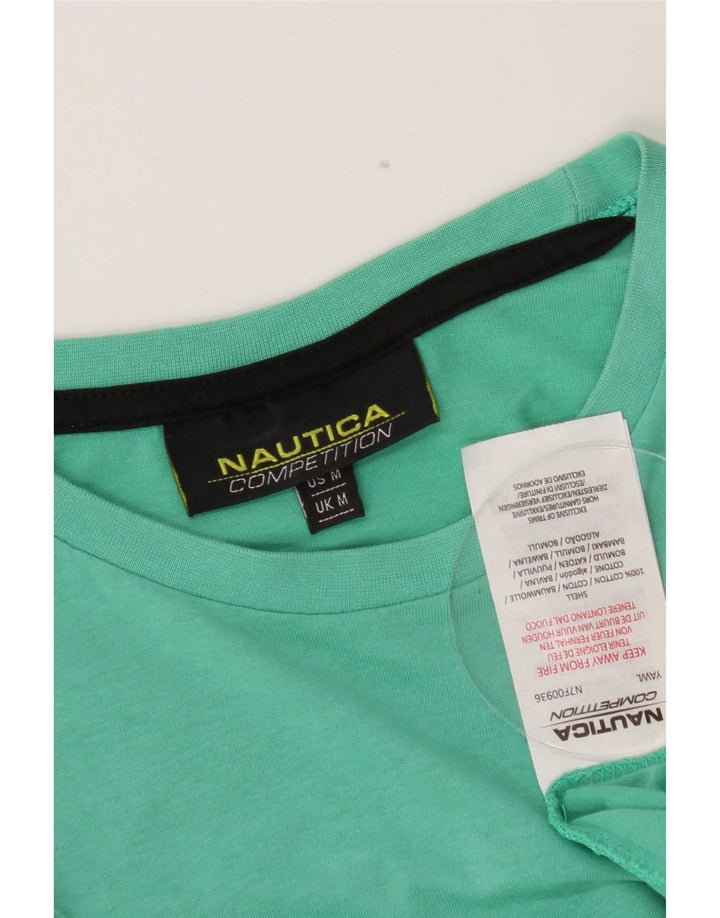 T-shirt grafica da uomo Nautica Top in cotone verde medio