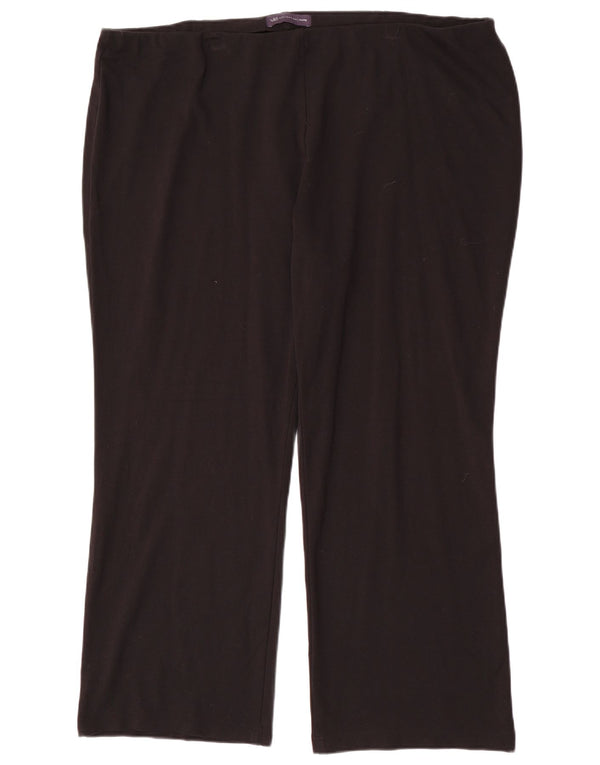 Pantaloni casual Bootcut da donna Marks & Spencer UK 22 3XL W44 L30 Nero