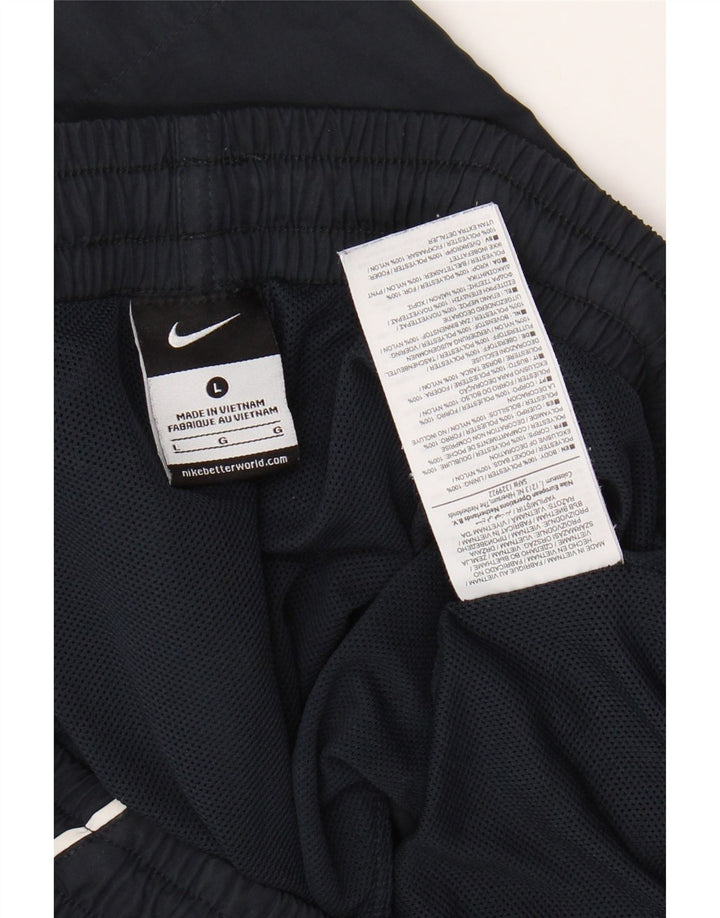 Pantaloncini sportivi con grafica NIKE da uomo, grandi, in poliestere blu navy