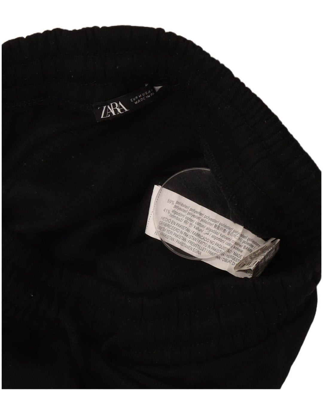 Pantaloni da tuta da donna Zara Joggers UK 12 Medium Nero Poliestere