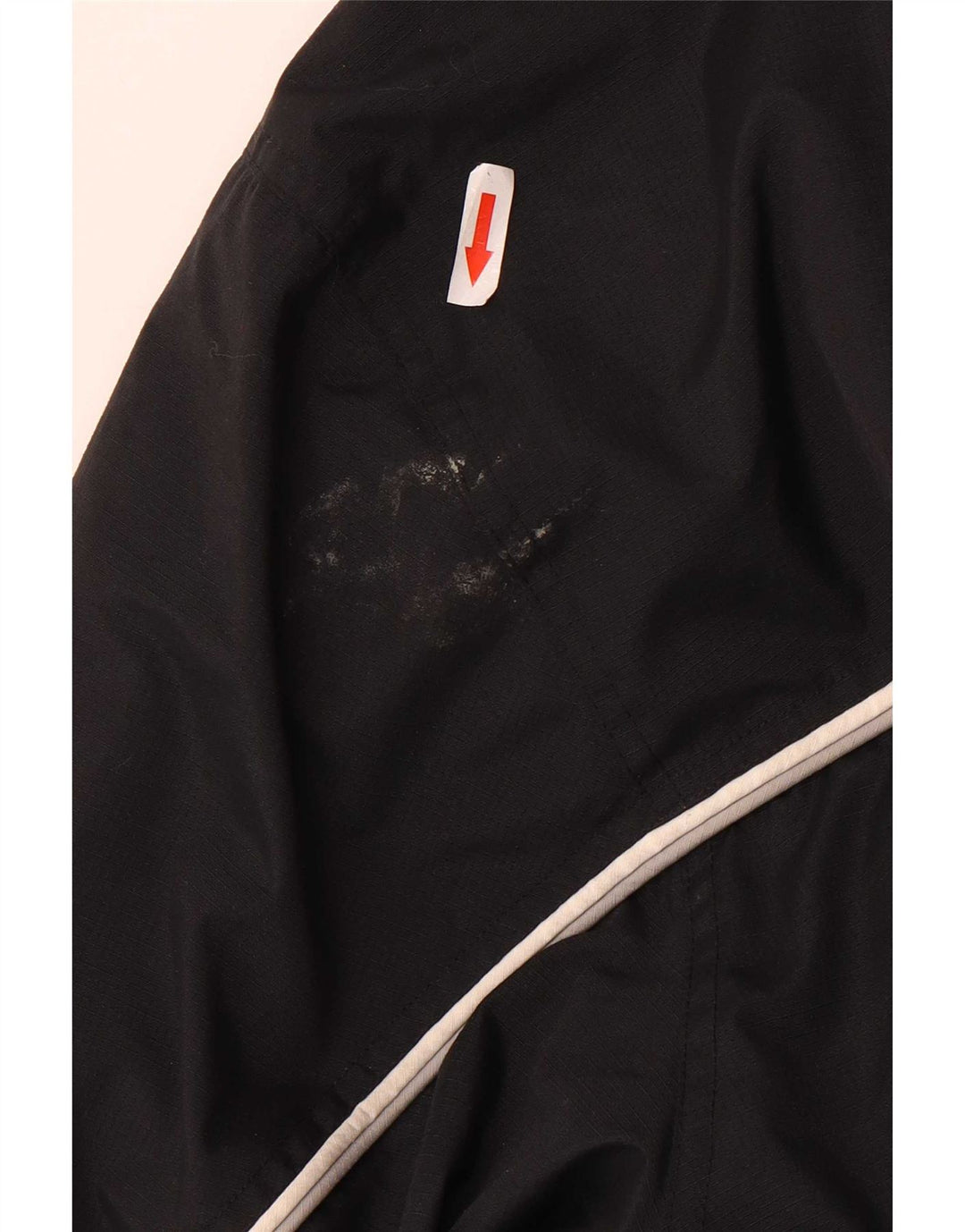 Giacca a vento con cappuccio grafica Nike da uomo UK 42/44 grande poliestere nero