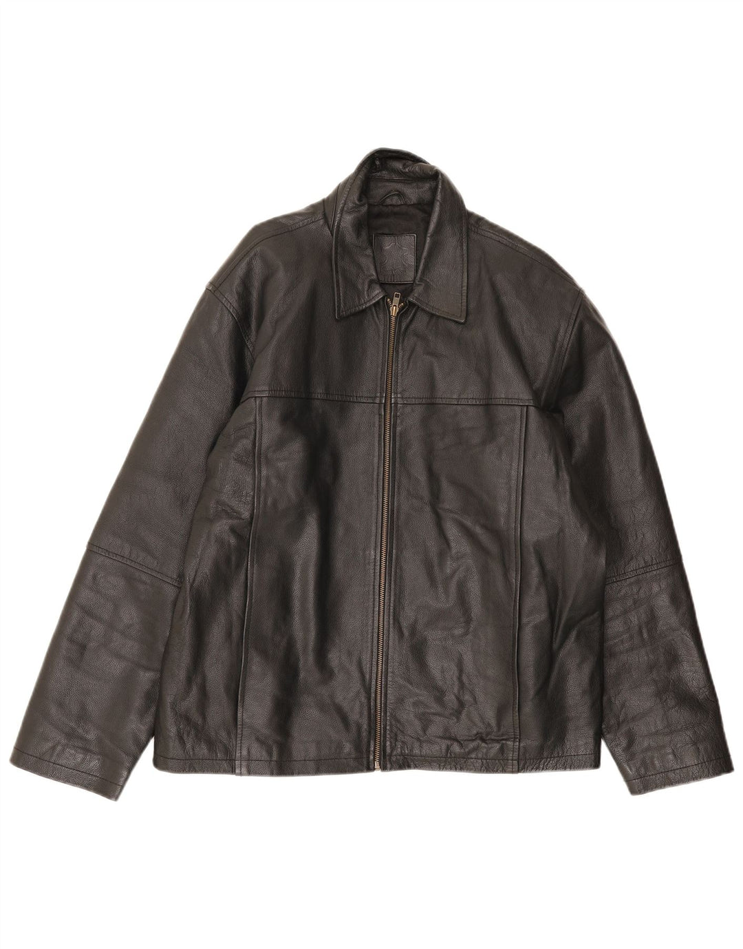 Giacca in pelle da uomo St. Bernard UK 41 grande nera