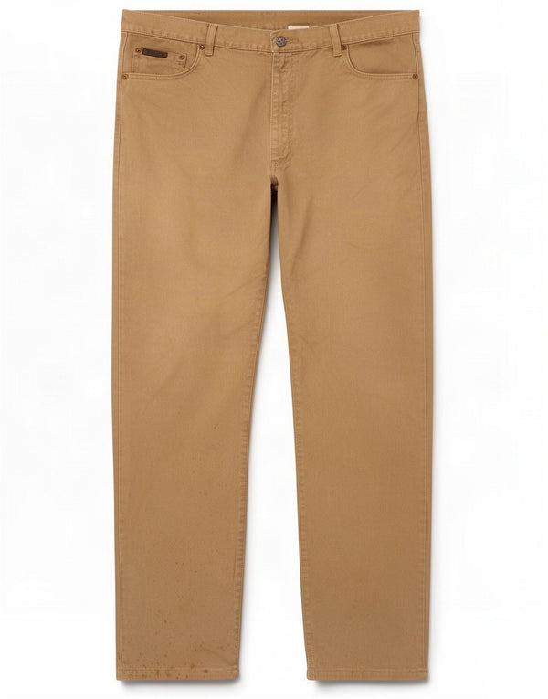 Pantaloni casual dritti da uomo Calvin Klein W36 L34 Cotone beige