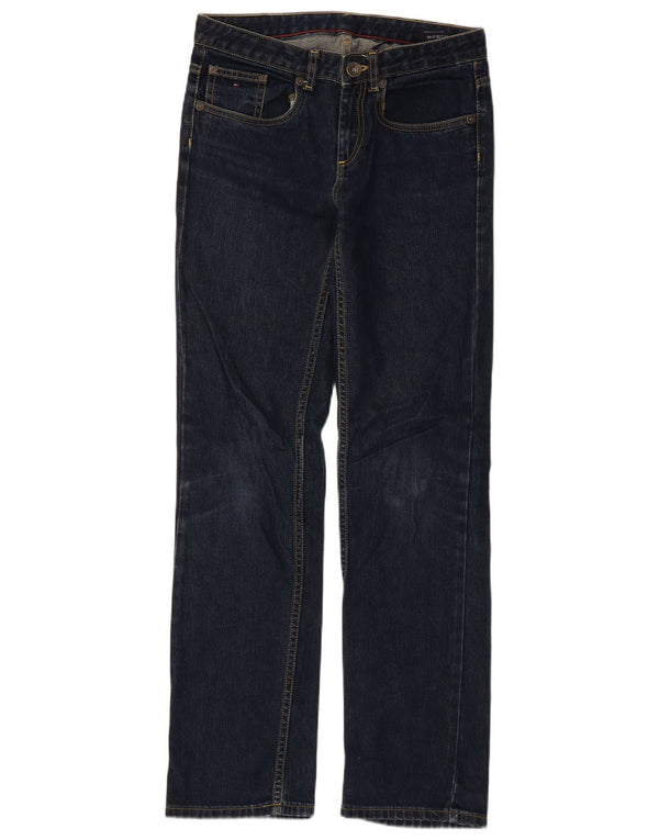 Tommy Hilfiger Ragazzi Jeans dritti 15-16 anni W30 L31 Blu Navy Cotone