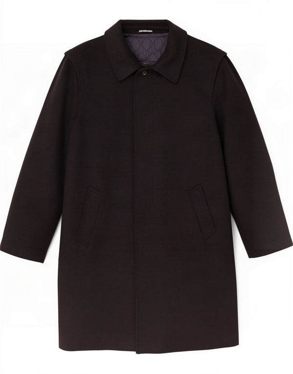 Soprabito vintage da uomo IT 52 XL in lana nera