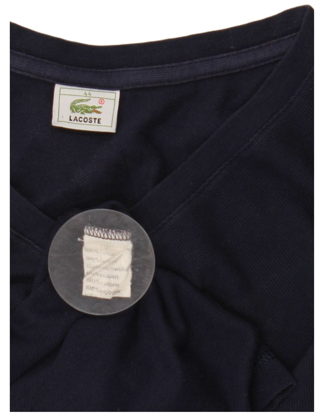 Canotta da donna LACOSTE taglia 44 grande in cotone blu navy