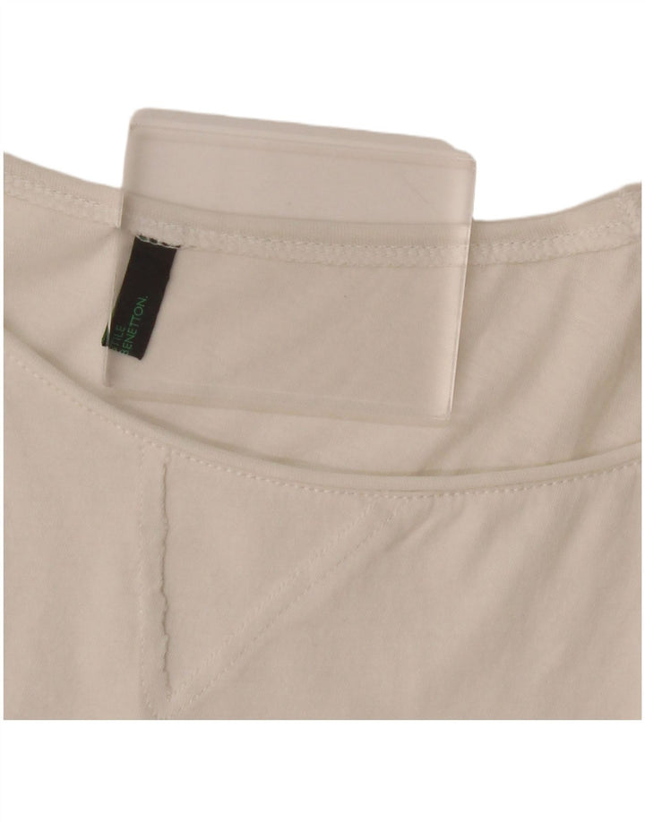 T-shirt da donna BENETTON Top UK 12 medio bianco