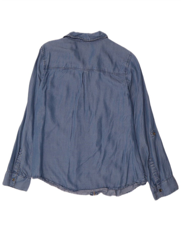 Camicia di jeans da donna Michael Kors UK 14 Lyocell blu medio